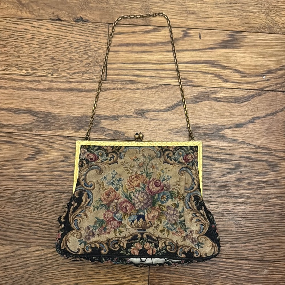 Vintage Floral Tapestry Evening Bag, by Josef